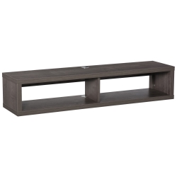 HOMCOM Floating Tv Stand Shelf for 50" Tvs, Wall Mounted Entertainment Center for Living Room, Bedroom, Media Console \w Storage Shelf for Audio
