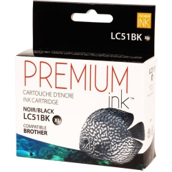 NUDEN Premium Ink Cartridge - Alternative for Brother Lc51Bk - In Black