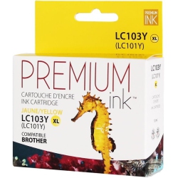 NUDEN Premium Ink Cartridge - Alternative for Brother Lc103Ys - In Yellow