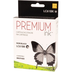 NUDEN Premium Ink Cartridge - Alternative for Brother Lc61Bk - In Black