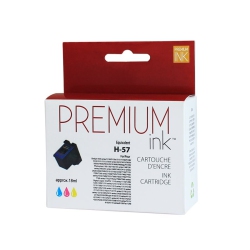 NUDEN Premium Ink Cartridge - Remanufactured for Hewlett Packard C6657A / 57 - Color