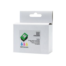 NUDEN Neutral Box Ink Cartridge - Remanufactured for Hewlett Packard C9363Wn / No. 97 - Color