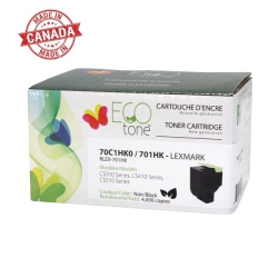 NUDEN Alternative for Lexmark 70C1Hk0, 701Hk - In Black