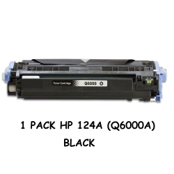 BESTONER HP 124A (Q6000A)/124A/q6000/hp124 Toner Cartridge Laserjet 1600 2600 2600N 2605 2605Dn 2605Dtn Cm1015 Cm1017 In Black