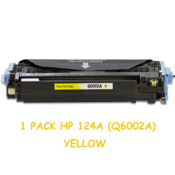 BESTONER HP 124A (Q6002A)/124A/q6002/hp124 Toner Cartridge Laserjet 1600 2600 2600N 2605 2605Dn 2605Dtn Cm1015 Cm1017 In Yellow