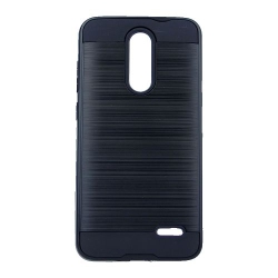 CC Final Sale Topsave PC+Tpu Brush Desgin Dual Layer Hard Case for Zte Grand X4 In Black
