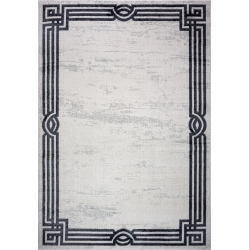 LADOLE RUGS Dark Light Modern Straps Design Area Rug 7'10" X 10'5" (240 X 320 Cm) In Grey