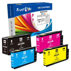 PRINTOXE ® 962 Xl Set ; 4 Ink Cartridges Compatible for HP 962Xl (Not for Models End \w "e") for Officejet 9010 9012 9014 9015 9016 9018 9019 9020