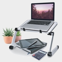 BYTECH Aluminum Folding Desk Tray for Tablet/laptop