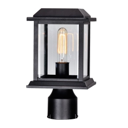 CWI LIGHTING Bridge 1 Light Outdoor Lantern Head In Black