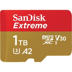 SANDISK 1Tb Extreme Uhs-I Microsdxc Memory Card With Sd Adapter