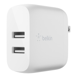 BELKIN Dual Boost Charger USB A Wall Charger - (Wcb002Dqwh) In White