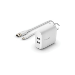 BELKIN Boost Charge Dual USB-A Wall Charger - (Wce002Dq1Mwh) In White