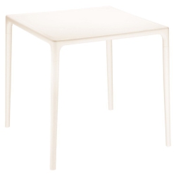 COMPAMIA 28" Square Patio Dining Table In Beige In Mango