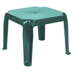COMPAMIA Sunray Square Resin Patio Side Table In In Green
