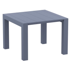 COMPAMIA Vegas 55" Extendable Patio Dining Table In Dark In Gray