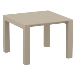 COMPAMIA Vegas 55" Extendable Patio Dining Table In Taupe