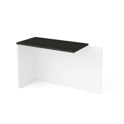 MODUBOX Pro-Concept Plus Return Table - & Deep Grey In White