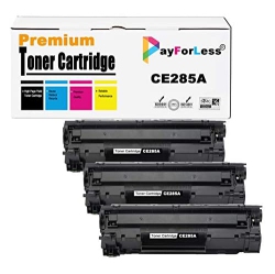 PAYFORLESS ® 3Pk Ce285A 85A Toner Cartridge Compatible for HP Laserjet Pro M1212Nf M1217Nfw P1102 P1102W P1100 P1109W