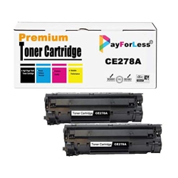 PAYFORLESS ® 2Pk Toner Cartridges for Canon 128 Ce278A 78A for Canon Mf4770N Mf4890Dw Mf4570Dn Mf4570Dw Mf4880Dw Mf4450