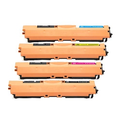 PAYFORLESS ® 4Pk Ce310A Ce311A Ce312A Ce313A HP 126A Toner Cartridges Combo for HP Laserjet Pro Cp1025 Cp1025Nw