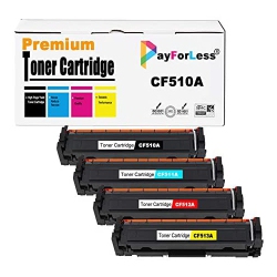 PAYFORLESS ® 4Pk for HP 204A Cf510A Cf511A Cf512A Cf513A Toner Cartridge Laserjet Pro M180Nw M180N M181Fw M154A M154Nw