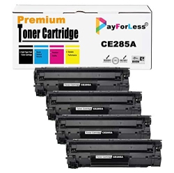 PAYFORLESS ® 4Pk Ce285A Compatible HP 85A Toner Cartridge for HP Laserjet Pro M1212Nf M1217Nfw P1102 P1102W P1109W