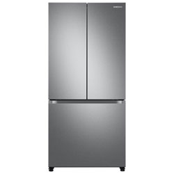 Samsung 33" 17.5 Cu. Ft. Counter-Depth French Door Refrigerator with Ice Dispenser (RF18A5101SR) - SS