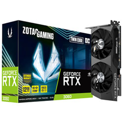 ZOTAC NVIDIA GeForce RTX 3060 Twin Edge OC 12GB GDDR6 Video Card