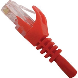 VERTICAL CABLE Cat6 Patch Cable With Boot And Protector - 2-Meter (7-Ft) - In Red