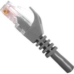 VERTICAL CABLE Cat6 Patch Cable With Boot And Protector - 2-Meter (7-Ft) - In Grey