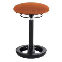 SCRANTON & CO 22" Backless Drafting Chair In In Orange