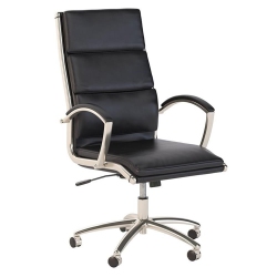 BBF Bush Business Furniture Modelo High Back Leather Executive Office Chair In In Black