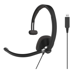 KOSS Headset Cs295-USB Mono With Boom Mic Noise Cancelling USB Pillow Soft Ear Cushion 8Ft Cord