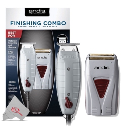 ANDIS Finishing Combo Detailed Foil Shaver Fine Tooth T-Outliner Trimmer In Gold