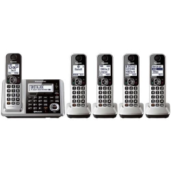 PANASONIC Refurbished (Good) - Digital Cordless Phone With Answering System 5 Handsets Bluetooth (Link-To-Cell)