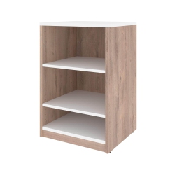 MODUBOX Cielo 19.5“ Low Storage Unit - Rustic Brown & In White