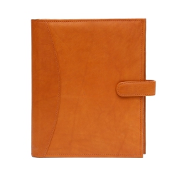 ASHLIN ® Designer | Hough Refillable Journal With Book Card Pockets Strap