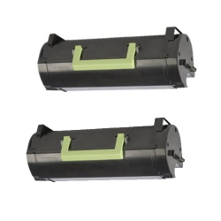 MAX SAVING - 2Pk Compatible With Mx310 Toner Cartridge for Lexmark 60F1000 Mx410De Mx510De, Mx610 Yield:2500Page