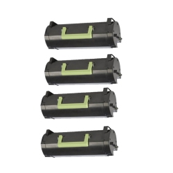 MAX SAVING - 4 Pack Compatible Mx310 Toner Cartridge Fox Lexmark 60F1000 Mx310Dn Mx410De Mx510De 2500Page