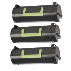 TONER4U - 3 Pack Toner Cartridge Compatible Mx310 for Lexmark 60F1000 Mx310Dn Mx410De Mx510De 2500Page