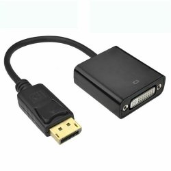CSMART Dp to Dvi-I Display Port Male to Dvi Female Converter Adapter Cable 1080P for PC In Black