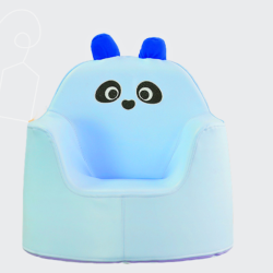 KIDSVIP Kids And Toddlers Comfy Pu Leather Sofa Chair – Panda Themed Activity Lounge Armchair Furniture for Ages 1-4