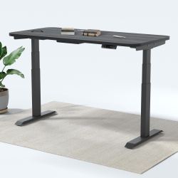 MOTIONGREY Height Adjustable German Electric Dual Motors Sit to Stand Computer Home Table And Office Standing Desk - Frame \w Tabletop