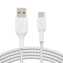 BELKIN Charge/sync Boost Charge Braided USB-C to USB-A Cable 4Ft Charge/sync Cables Cab002Bt1Mwh In White