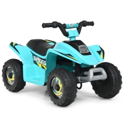 COSTWAY 6V Kids Electric Quad Atv 4 Wheels Ride On Toy Toddlers Forward&reverse