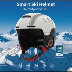 LIVALLI Smart Ski & Snowboard Helmet Large - Bluetooth In Grey