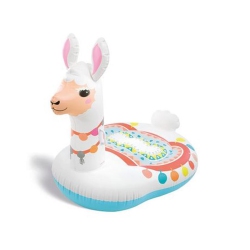 INTEX - Cute Llama Inflatable Ride-On Pool Float, 53 " X 37 " X 44" In White