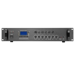 CDD Amcd6500 6 Zone 70/100V Commercial Bluetooth Audio Amplifier W/ 2 Mic Inputs