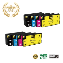 ULTRA TONER ® 2 Sets HP 952Xl/952/hp952 Bk/c/m/y Inkjet Cartridge HPofficejet Pro 7740 8210 8216 8710 8715 8720 8725 8730 8740